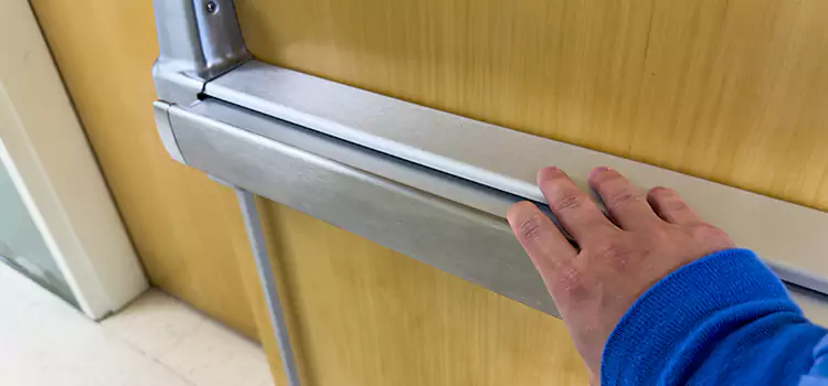 Installing a Push Bar on a Door Surrey